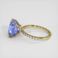 7.17 Ct. Blue Sapphire Ring, 18K Yellow Gold 4