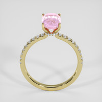 2.16 Ct. Pink Sapphire Ring, 18K Yellow Gold 3
