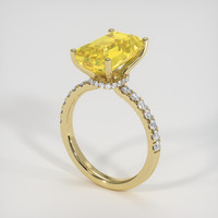 4.55 Ct. Yellow Sapphire Ring, 18K Yellow Gold 2