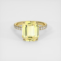 6.06 Ct. Sapphire Ring, 18K Yellow Gold 1