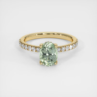 1.74 Ct. Sapphire Ring, 18K Yellow Gold 1