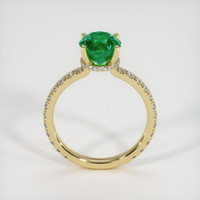 1.41 Ct. Emerald Ring, 18K Yellow Gold 3