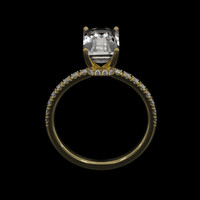 3.57 Ct. Sapphire Ring, 18K Yellow Gold 3