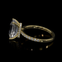 3.57 Ct. Sapphire Ring, 18K Yellow Gold 4
