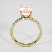 3.92 Ct. Padparadscha Sapphire Ring, 18K Yellow Gold 3