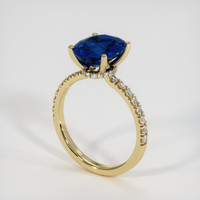 3.83 Ct. Sapphire Ring, 18K Yellow Gold 2