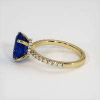 3.83 Ct. Sapphire Ring, 18K Yellow Gold 4