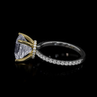 3.18 Ct. Gemstone Ring, 14K Yellow & White 4