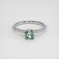 1.11 Ct. Sapphire Ring, 14K Yellow & White 1