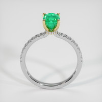 1.16 Ct. Emerald Ring, 18K Yellow & White 3