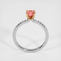 1.07 Ct. Padparadscha Sapphire Ring, 18K Yellow & White 3