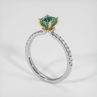 1.11 Ct. Sapphire Ring, 18K Yellow & White 2