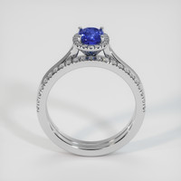 0.98 Ct. Blue Sapphire Ring, Platinum 950 3