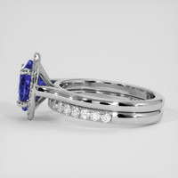 3.12 Ct. Blue Sapphire Ring, Platinum 950 4