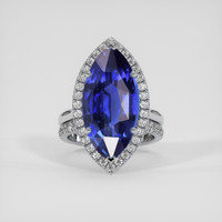 12.27 Ct. Blue Sapphire Ring, Platinum 950 1