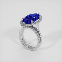 12.27 Ct. Blue Sapphire Ring, Platinum 950 2