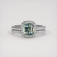 2.06 Ct. Bi Color Sapphire Ring, Platinum 950 1