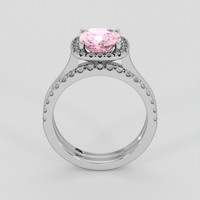 2.55 Ct. Pink Sapphire Ring, Platinum 950 3