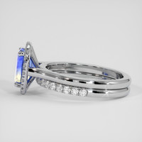 2.18 Ct. Bi Color Sapphire Ring, Platinum 950 4