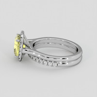 2.34 Ct. Yellow Sapphire Ring, Platinum 950 4