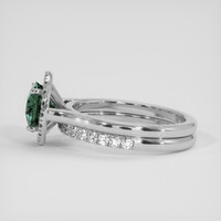 2.05 Ct. Bluish Green Sapphire Ring, Platinum 950 4