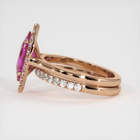 1.55 Ct. Sapphire Ring, 14K Rose Gold 4