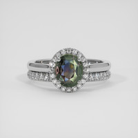 1.94 Ct. Bi Color Sapphire Ring, Silver 1