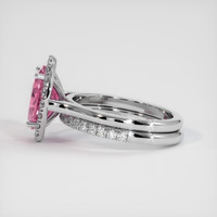 2.80 Ct. Pink Sapphire Ring, 14K White Gold 4