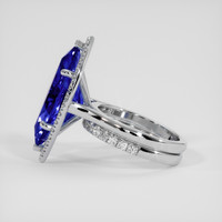 12.27 Ct. Blue Sapphire Ring, 14K White Gold 4
