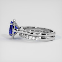 1.76 Ct. Blue Sapphire Ring, 14K White Gold 4