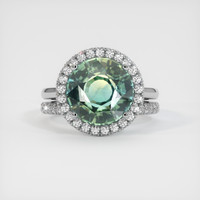 7.03 Ct. Sapphire Ring, 14K White Gold 1