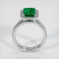 2.34 Ct. Emerald Ring, 18K White Gold 3