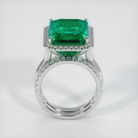 11.15 Ct. Emerald Ring, 18K White Gold 3