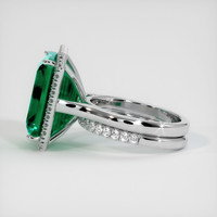 11.15 Ct. Emerald Ring, 18K White Gold 4