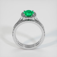 1.51 Ct. Emerald Ring, 18K White Gold 3