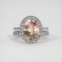 2.83 Ct. Gemstone Ring, 18K White Gold 1