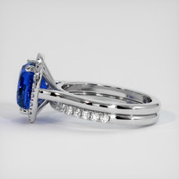 5.39 Ct. Sapphire Ring, 18K White Gold 4
