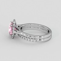 2.55 Ct. Pink Sapphire Ring, 18K White Gold 4