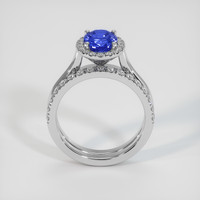 1.76 Ct. Blue Sapphire Ring, 18K White Gold 3