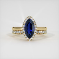 3.03 Ct. Sapphire Ring, 14K Yellow Gold 1
