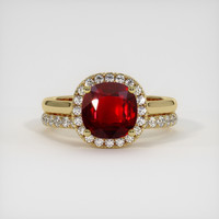 2.03 Ct. Ruby Ring, 14K Yellow Gold 1