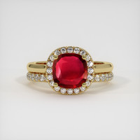 2.03 Ct. Ruby Ring, 14K Yellow Gold 1