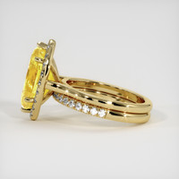 3.96 Ct. Yellow Sapphire Ring, 14K Yellow Gold 4