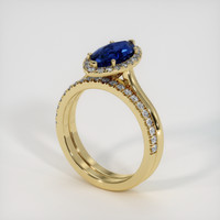 3.03 Ct. Sapphire Ring, 18K Yellow Gold 2