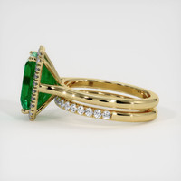 4.15 Ct. Emerald Ring, 18K Yellow Gold 4