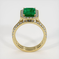 2.34 Ct. Emerald Ring, 18K Yellow Gold 3