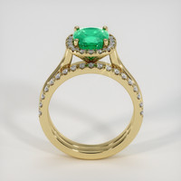 1.82 Ct. Emerald Ring, 18K Yellow Gold 3