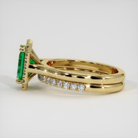 1.19 Ct. Emerald Ring, 18K Yellow Gold 4