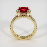 2.10 Ct. Ruby Ring, 18K Yellow Gold 3