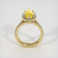 3.96 Ct. Sapphire Ring, 18K Yellow Gold 3